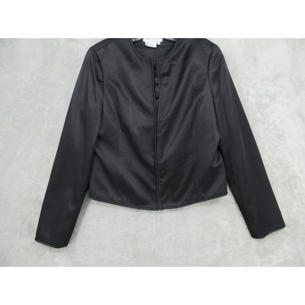 Worth New York Blazer Set Womens Size 10 Silk Jacket Corset Top Office Career - Picture 6 of 15